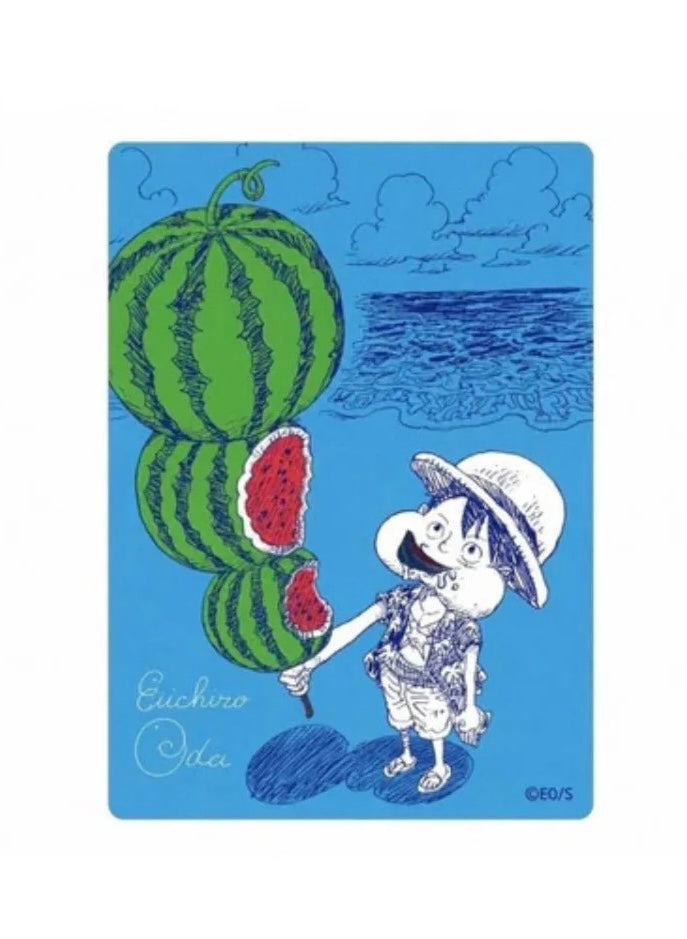 One Piece Shueisha Natsucomi Metallic Promokarte 2026 - Watermelon Luffy